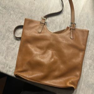 Brown leather purse